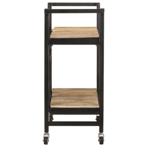 vidaXL Kitchen Trolley 34.2"x14.2"x31.9" Solid Mango Wood - Image 3