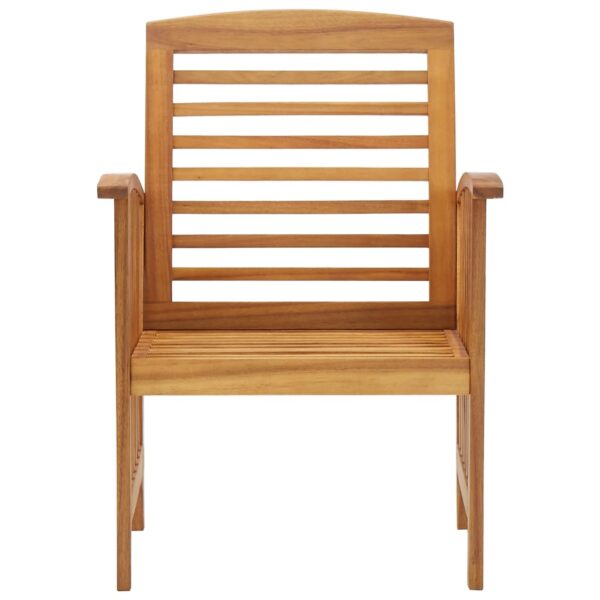 vidaXL Patio Chairs 2 pcs Solid Acacia Wood - Image 3