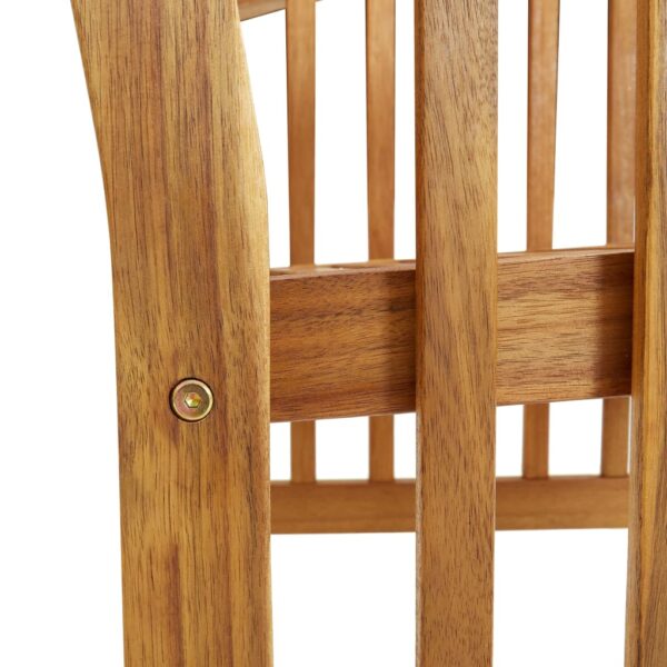 vidaXL Patio Chairs 2 pcs Solid Acacia Wood - Image 7