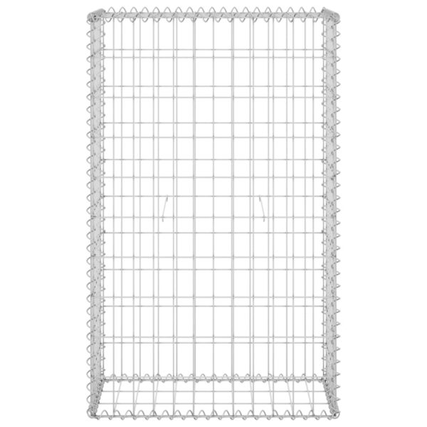 vidaXL Gabion Wall with Covers Galvanized Steel 23.6"x11.8"x39.4" - Image 3