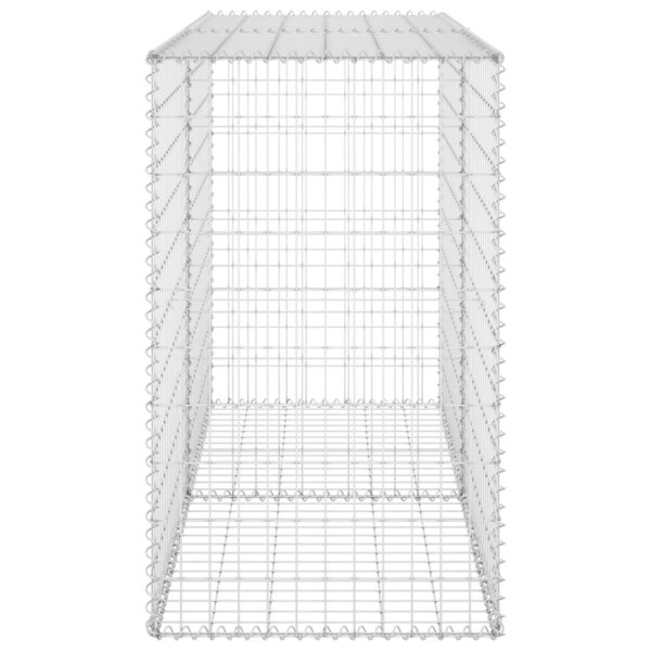 vidaXL Gabion Wall with Covers Galvanized Steel 59.1"x23.6"x39.4" - Image 4