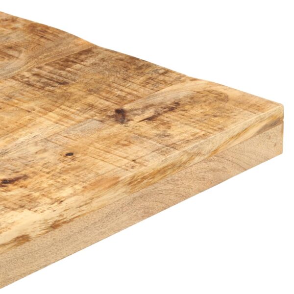 vidaXL Bistro Table Square 19.7"x19.7"x29.5" Rough Mango Wood - Image 4