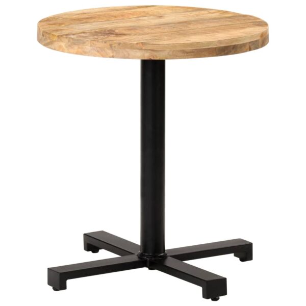 vidaXL Bistro Table Round Ã˜27.6"x29.5" Rough Mango Wood