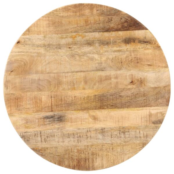 vidaXL Bistro Table Round Ã˜27.6"x29.5" Rough Mango Wood - Image 3