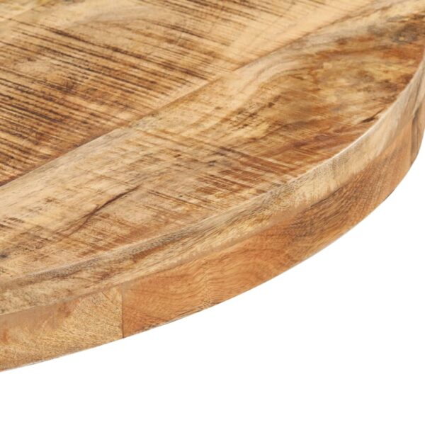 vidaXL Bistro Table Round Ã˜27.6"x29.5" Rough Mango Wood - Image 4