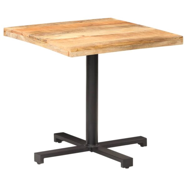 vidaXL Bistro Table Square 31.5"x31.5"x29.5" Rough Mango Wood - Image 7