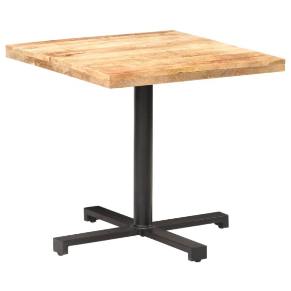 vidaXL Bistro Table Square 31.5"x31.5"x29.5" Rough Mango Wood - Image 8