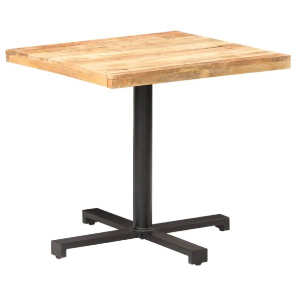 vidaXL Bistro Table Square 31.5"x31.5"x29.5" Rough Mango Wood - Image 9