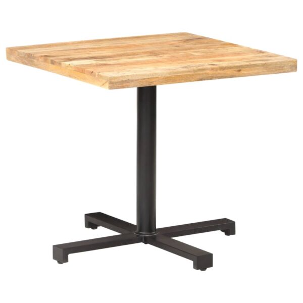 vidaXL Bistro Table Square 31.5"x31.5"x29.5" Rough Mango Wood - Image 10