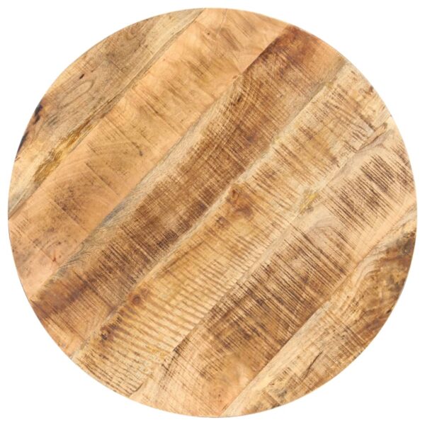 vidaXL Bistro Table Round Ã˜31.5"x29.5" Rough Mango Wood - Image 3