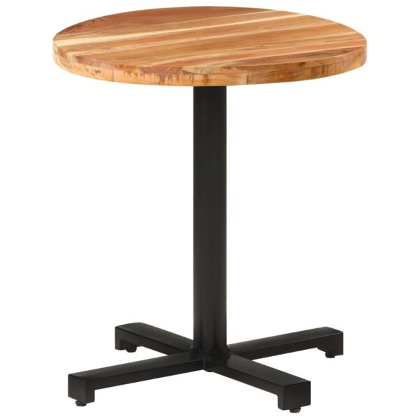 vidaXL Bistro Table Round Ã˜27.6"x29.5" Solid Acacia Wood