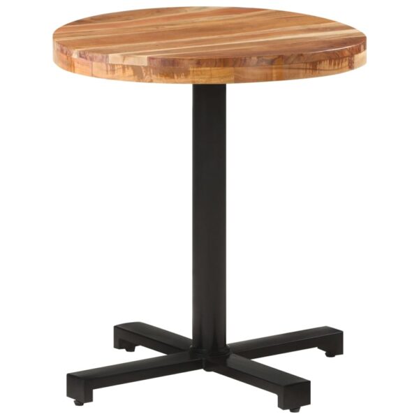 vidaXL Bistro Table Round Ã˜27.6"x29.5" Solid Acacia Wood - Image 7