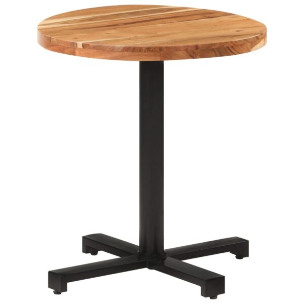 vidaXL Bistro Table Round Ã˜27.6"x29.5" Solid Acacia Wood - Image 8