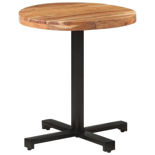 vidaXL Bistro Table Round Ã˜27.6"x29.5" Solid Acacia Wood - Image 9