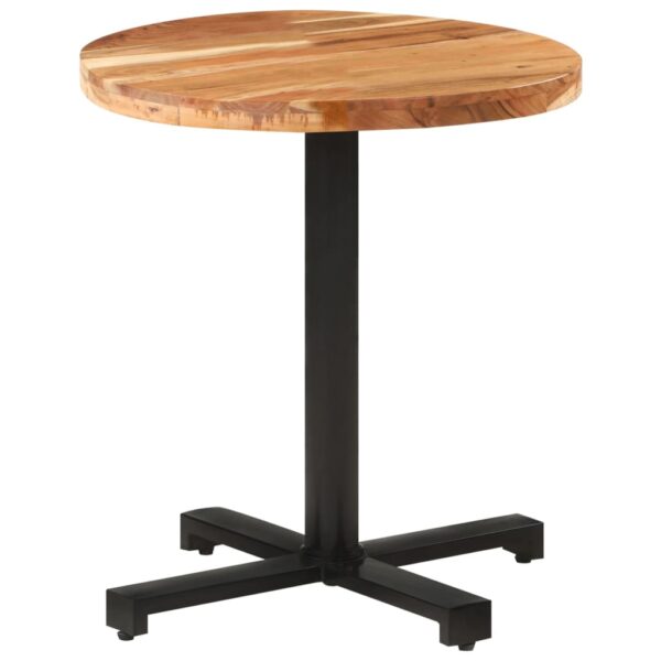 vidaXL Bistro Table Round Ã˜27.6"x29.5" Solid Acacia Wood - Image 10