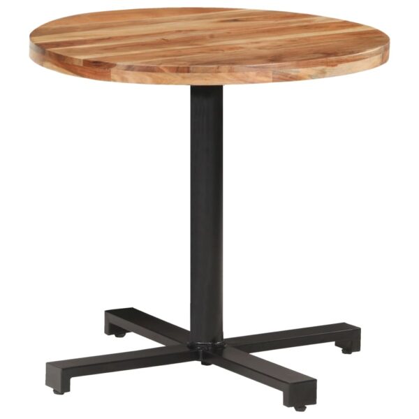 vidaXL Bistro Table Round Ã˜31.5"x29.5" Solid Acacia Wood - Image 7