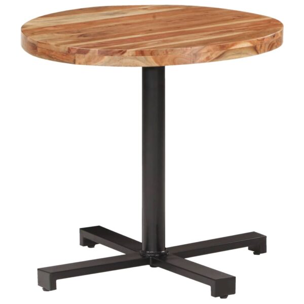 vidaXL Bistro Table Round Ã˜31.5"x29.5" Solid Acacia Wood - Image 8