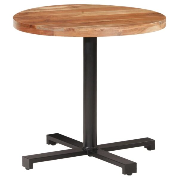 vidaXL Bistro Table Round Ã˜31.5"x29.5" Solid Acacia Wood - Image 9