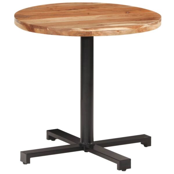 vidaXL Bistro Table Round Ã˜31.5"x29.5" Solid Acacia Wood - Image 10