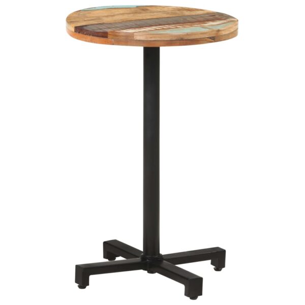 vidaXL Bistro Table Round Ã˜19.7"x29.5" Solid Reclaimed Wood