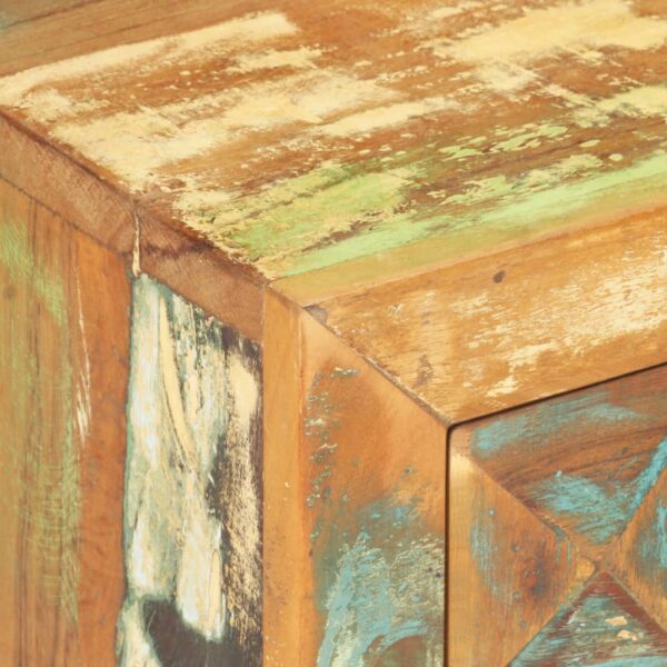 vidaXL Bedside Cabinet 15.7"x11.8"x19.7" Solid Reclaimed Wood - Image 7