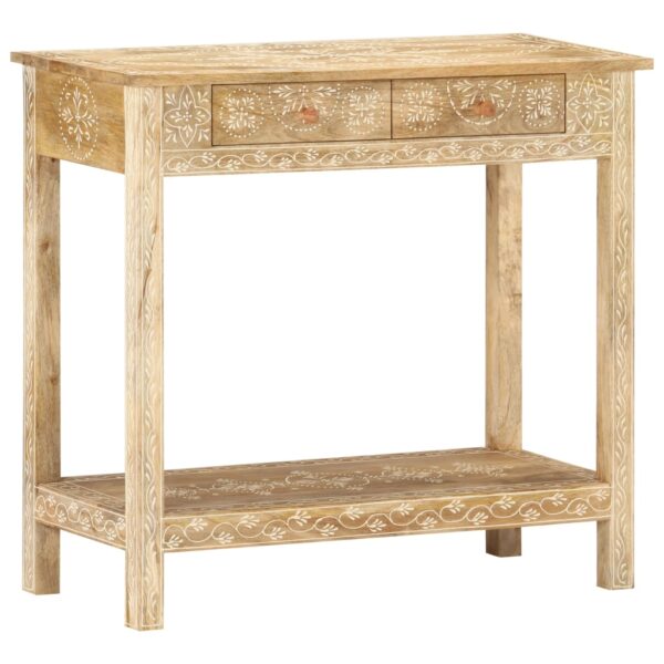 vidaXL Console Table 31.5"x13.8"x29.1" Solid Mango Wood