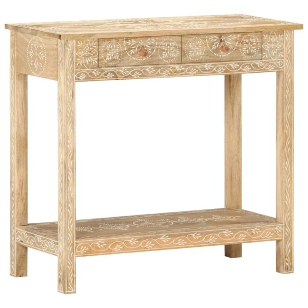 vidaXL Console Table 31.5"x13.8"x29.1" Solid Mango Wood - Image 11