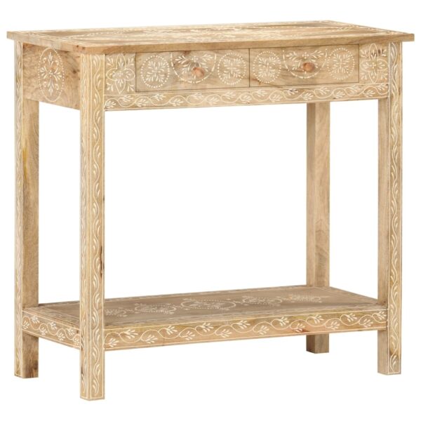 vidaXL Console Table 31.5"x13.8"x29.1" Solid Mango Wood - Image 12