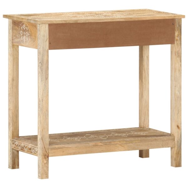 vidaXL Console Table 31.5"x13.8"x29.1" Solid Mango Wood - Image 4