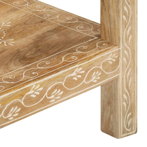 vidaXL Console Table 31.5"x13.8"x29.1" Solid Mango Wood - Image 5