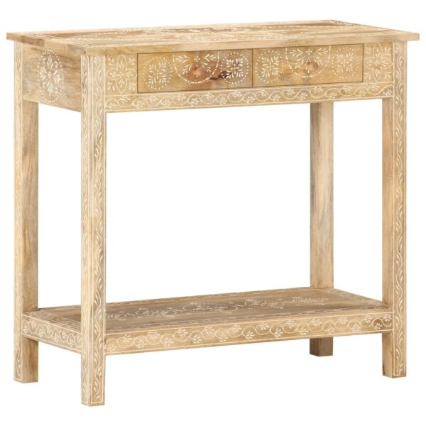 vidaXL Console Table 31.5"x13.8"x29.1" Solid Mango Wood - Image 10