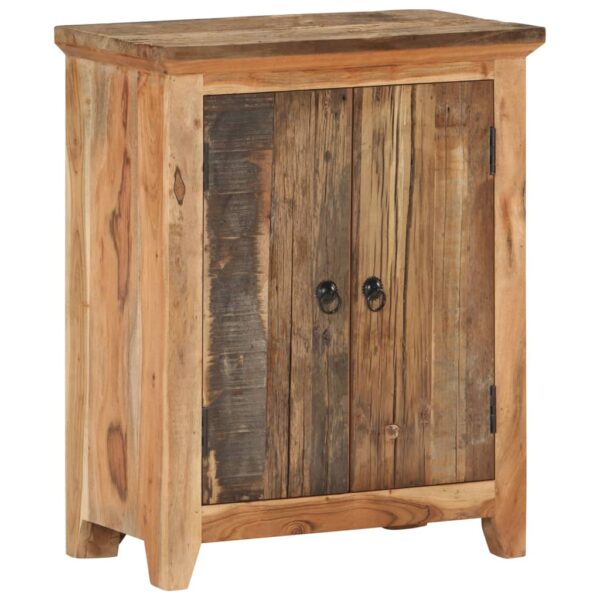 vidaXL Sideboard 23.6"x13"x29.5" Solid Acacia Wood and Reclaimed Wood