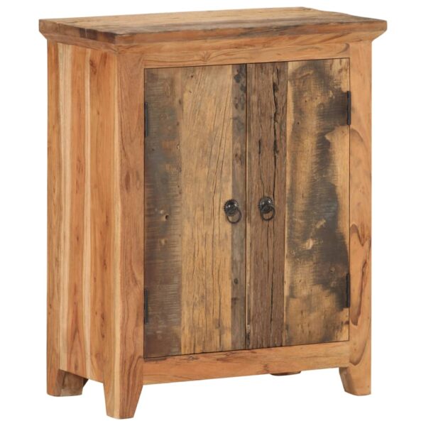 vidaXL Sideboard 23.6"x13"x29.5" Solid Acacia Wood and Reclaimed Wood - Image 12