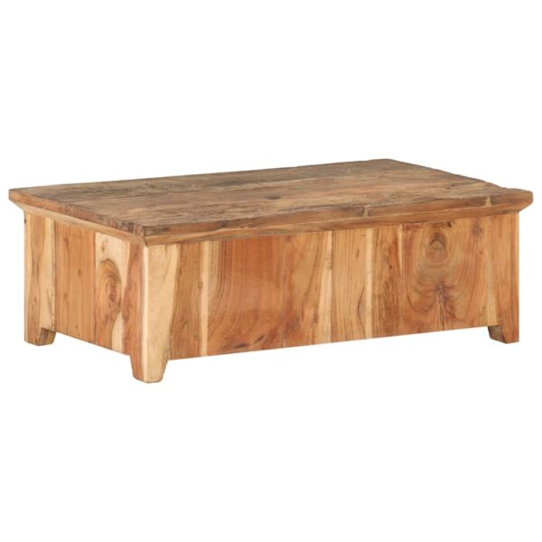 vidaXL Coffee Table 35.4"x19.7"x12.2" Solid Reclaimed Wood - Image 4