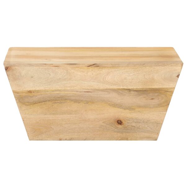 vidaXL Coffee Table V-shape 26"x26"x11.8" Solid Mango Wood - Image 2