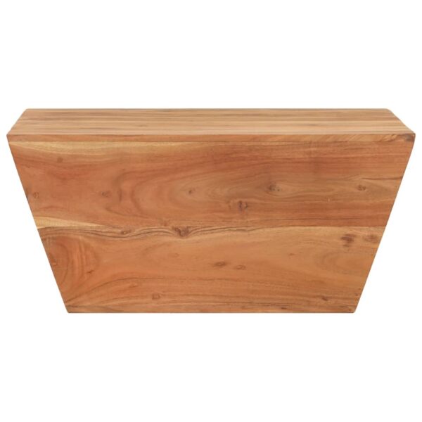 vidaXL Coffee Table V-shape 26"x26"x11.8" Solid Acacia Wood - Image 2