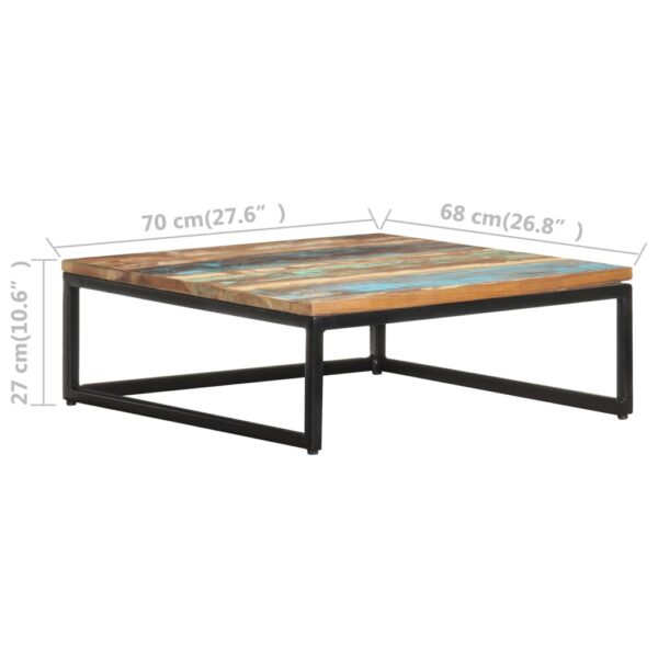 vidaXL Nesting Coffee Tables 2 pcs Solid Reclaimed Wood - Image 9