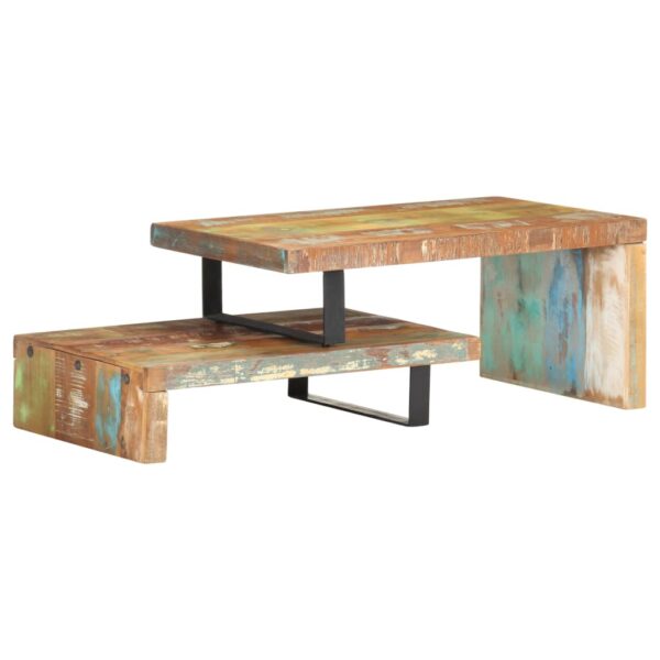 vidaXL 2 Piece Coffee Table Set Solid Reclaimed Wood - Image 11