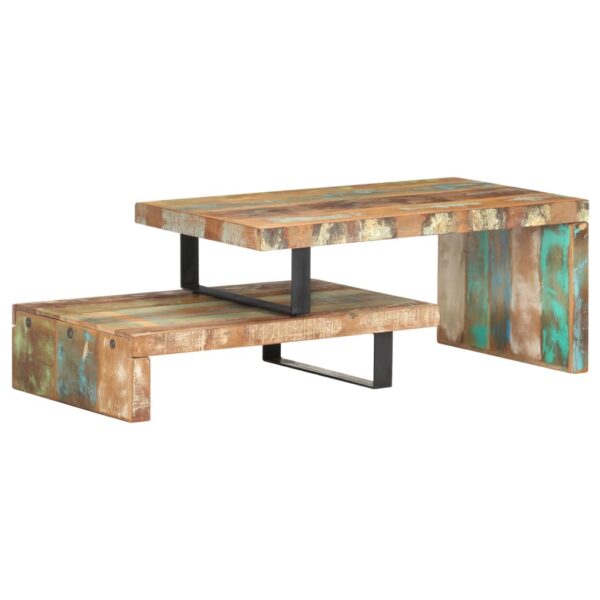 vidaXL 2 Piece Coffee Table Set Solid Reclaimed Wood - Image 12