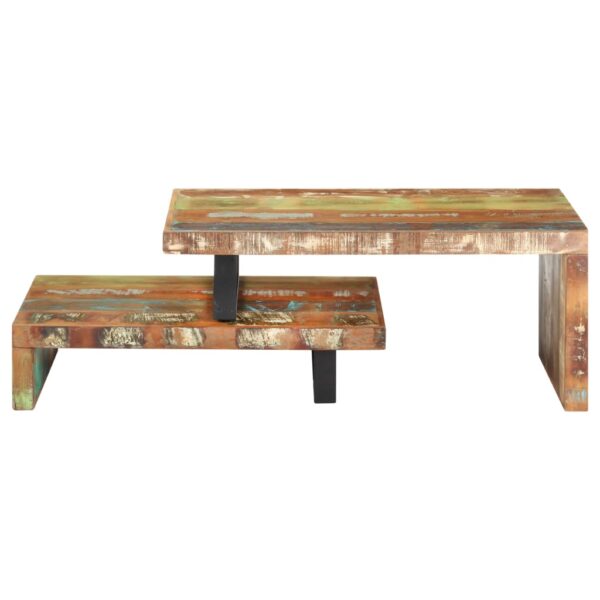 vidaXL 2 Piece Coffee Table Set Solid Reclaimed Wood - Image 3