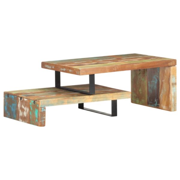 vidaXL 2 Piece Coffee Table Set Solid Reclaimed Wood - Image 9