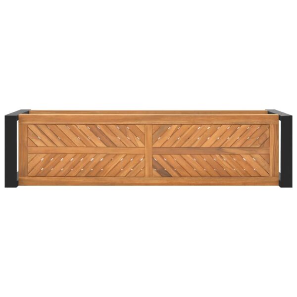 vidaXL Bench 47.2" Solid Teak Wood - Image 4