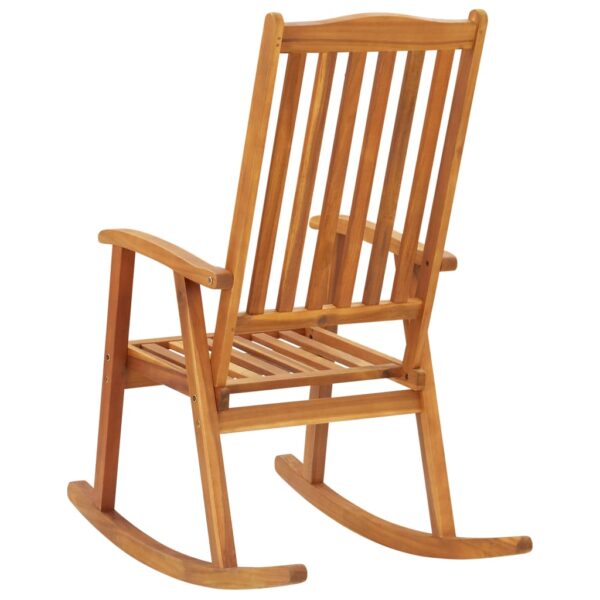 vidaXL Rocking Chair Solid Acacia Wood - Image 4