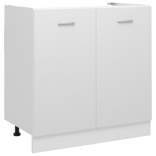 vidaXL Sink Bottom Cabinet White 31.5"x18.1"x32.1" Engineered Wood