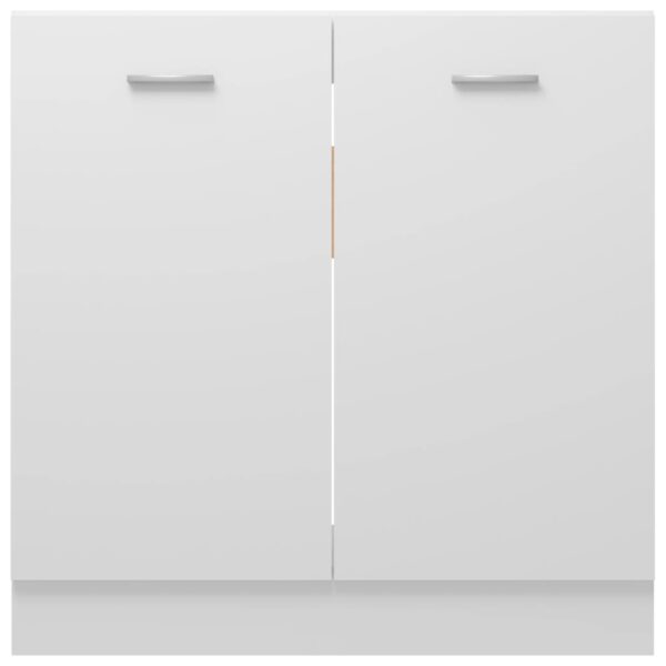 vidaXL Sink Bottom Cabinet White 31.5"x18.1"x32.1" Engineered Wood - Image 6