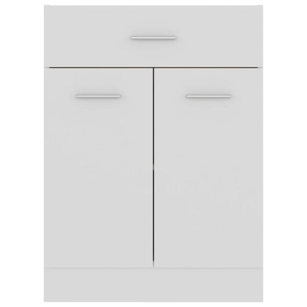 vidaXL Drawer Bottom Cabinet White 23.6"x18.1"x32.1" Engineered Wood - Image 5