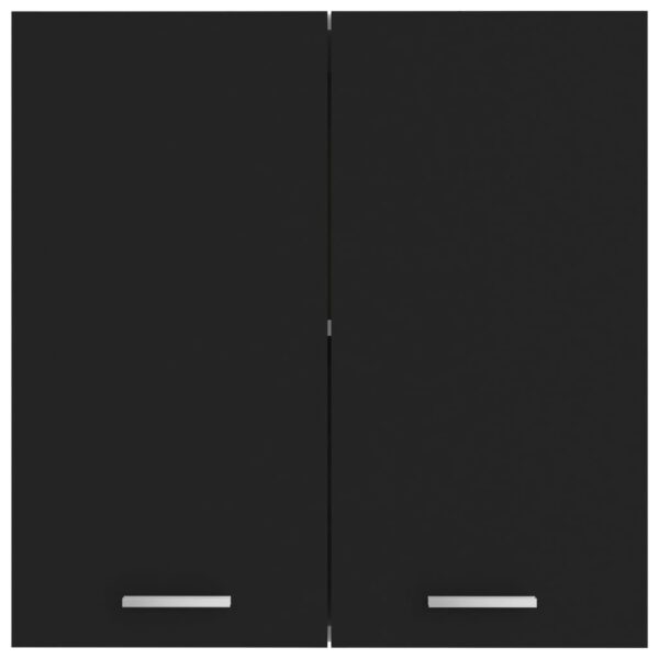 vidaXL Hanging Cabinet Black 23.6"x12.2"x23.6" Engineered Wood - Image 6