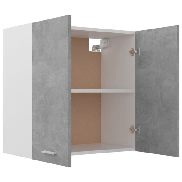 vidaXL Hanging Cabinet Concrete Gray 23.6"x12.2"x23.6" Engineered Wood - Image 5