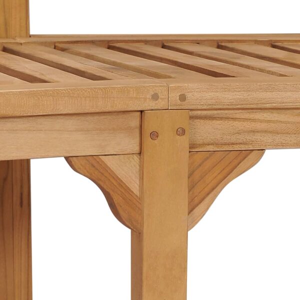 vidaXL Banana Bench 70.9" Solid Teak Wood - Image 5