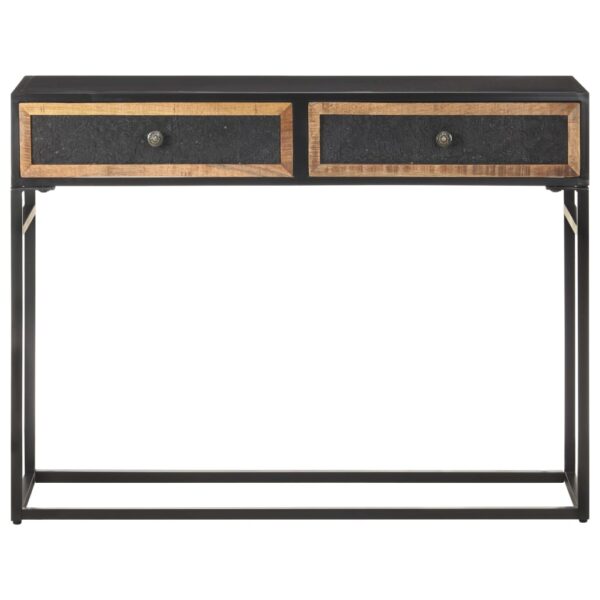 vidaXL Console Table 39.4"x13.8"x29.5" Solid Mango Wood - Image 2